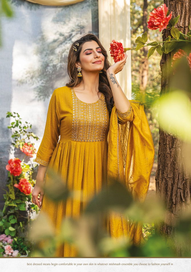 Marigold Naira Heavy Festive Wear Wholesale Readymade Salwar Suits Catalog 